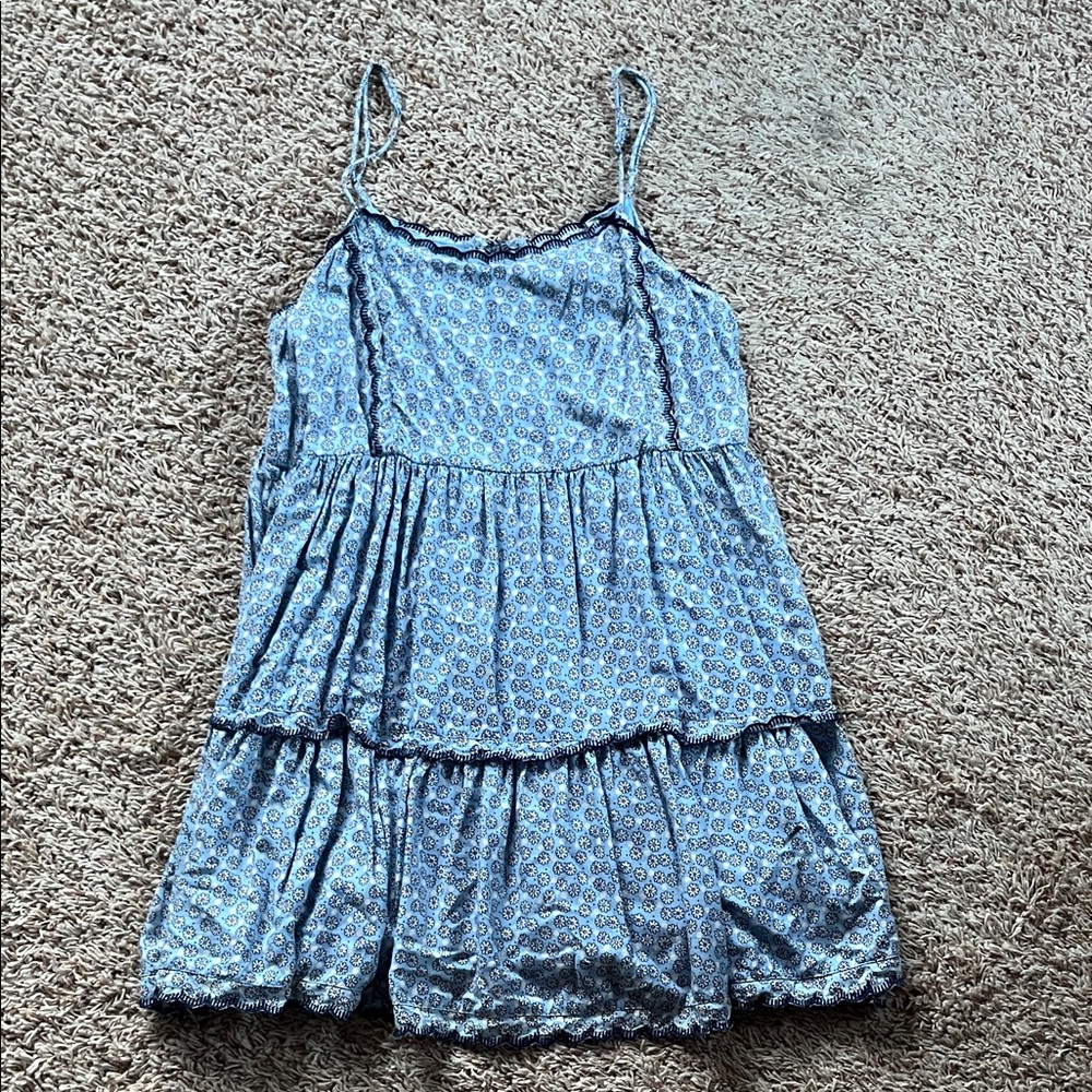 Urban Outfitters Blue Floral Spaghetti Strap Dress🌼